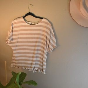 Striped Cream blouse